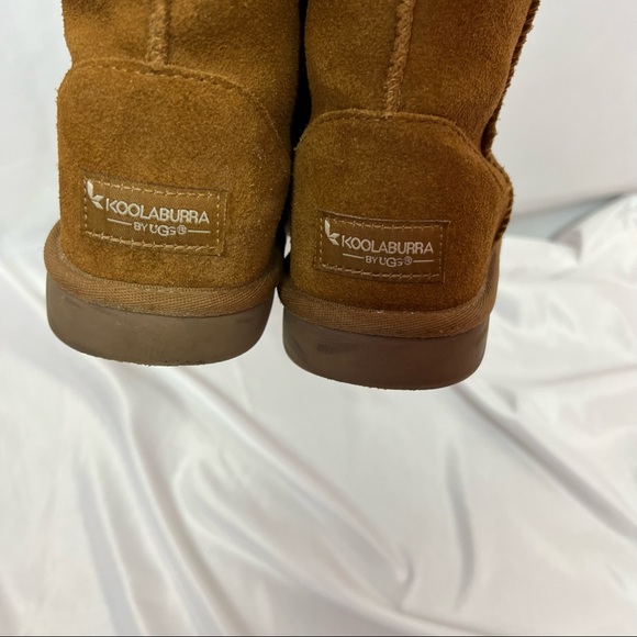 Koolaburra by Ugg Koola short Chestnut Brown Boots, size 3 - Picture 2 of 9